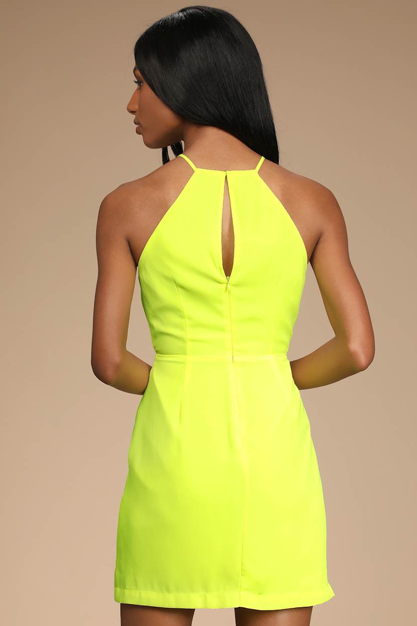 green emerald velvet dress Living For The Night Neon Dress
