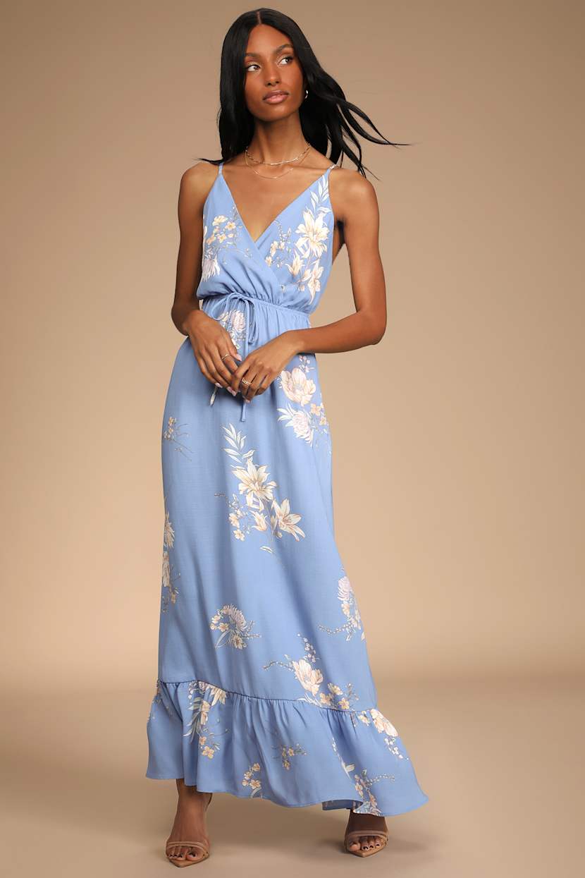 maxi dress slip Rihoas Floral Jacquard Spaghetti Strap Maxi Dress