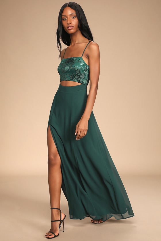 Forest green deals holiday dress