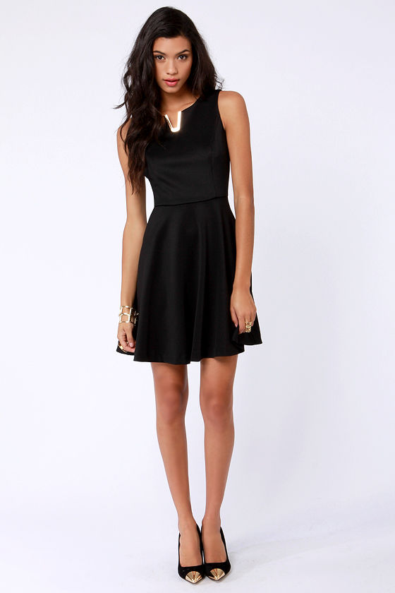 Cute Black Dress - Skater Dress - Little Black Dress - $49.00 - Lulus