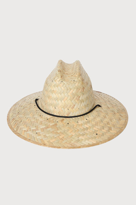Bells Natural Woven Straw Wide-Brim Hat 3