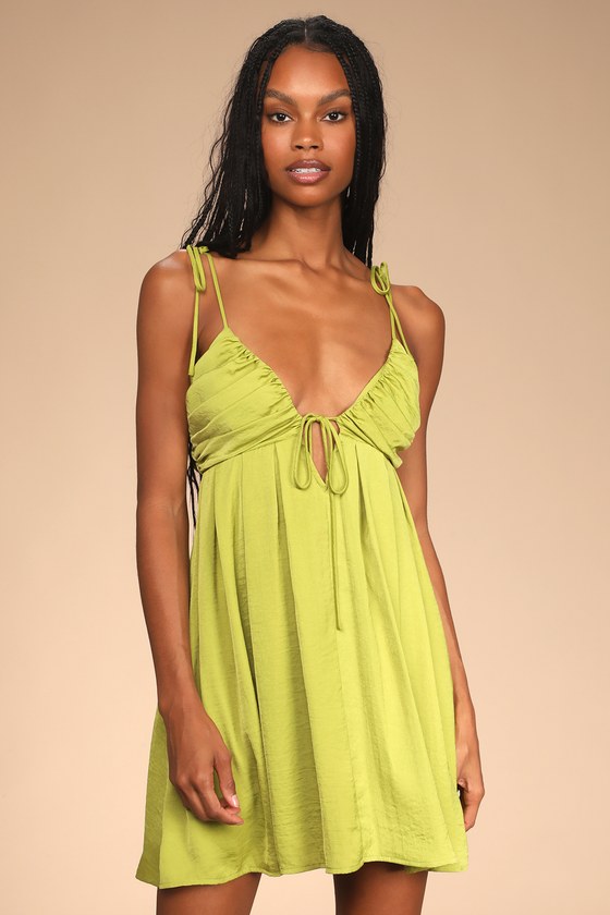 Tie front babydoll dress on sale