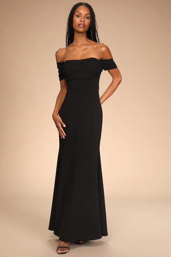 Buy Lulu Ruffle Off Shoulder Gown - Forever New