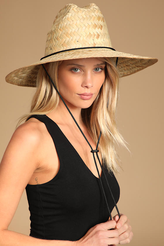 Bells Natural Woven Straw Wide-Brim Hat 4
