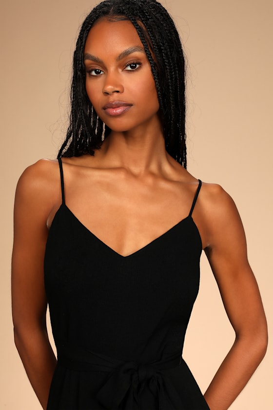Stay Gold Black Sleeveless Wide-Leg Jumpsuit 5