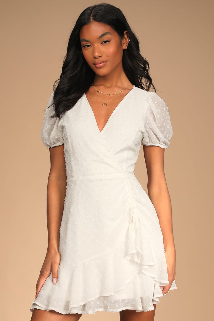 Swiss Dot Ruffle Dress
