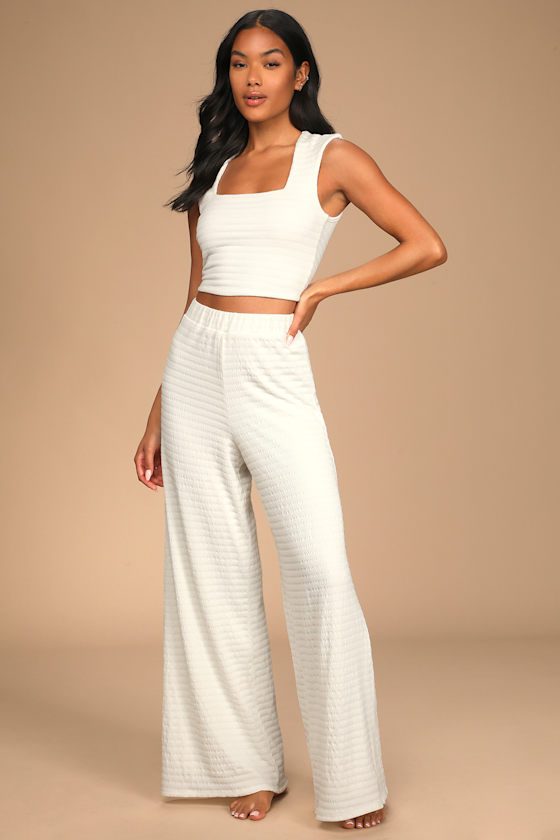 Blissful Beginnings White Square Neck Crop Top 5