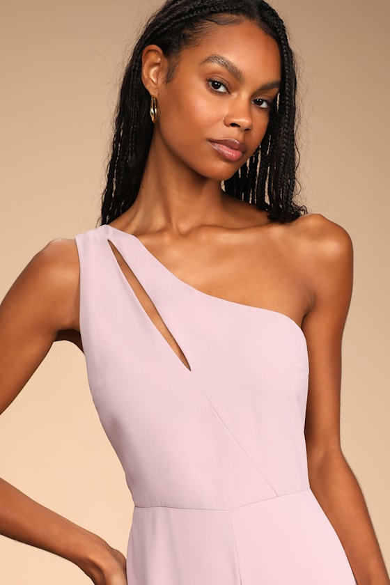Sights On Me Lilac One-Shoulder Cutout Wide-Leg Jumpsuit 6