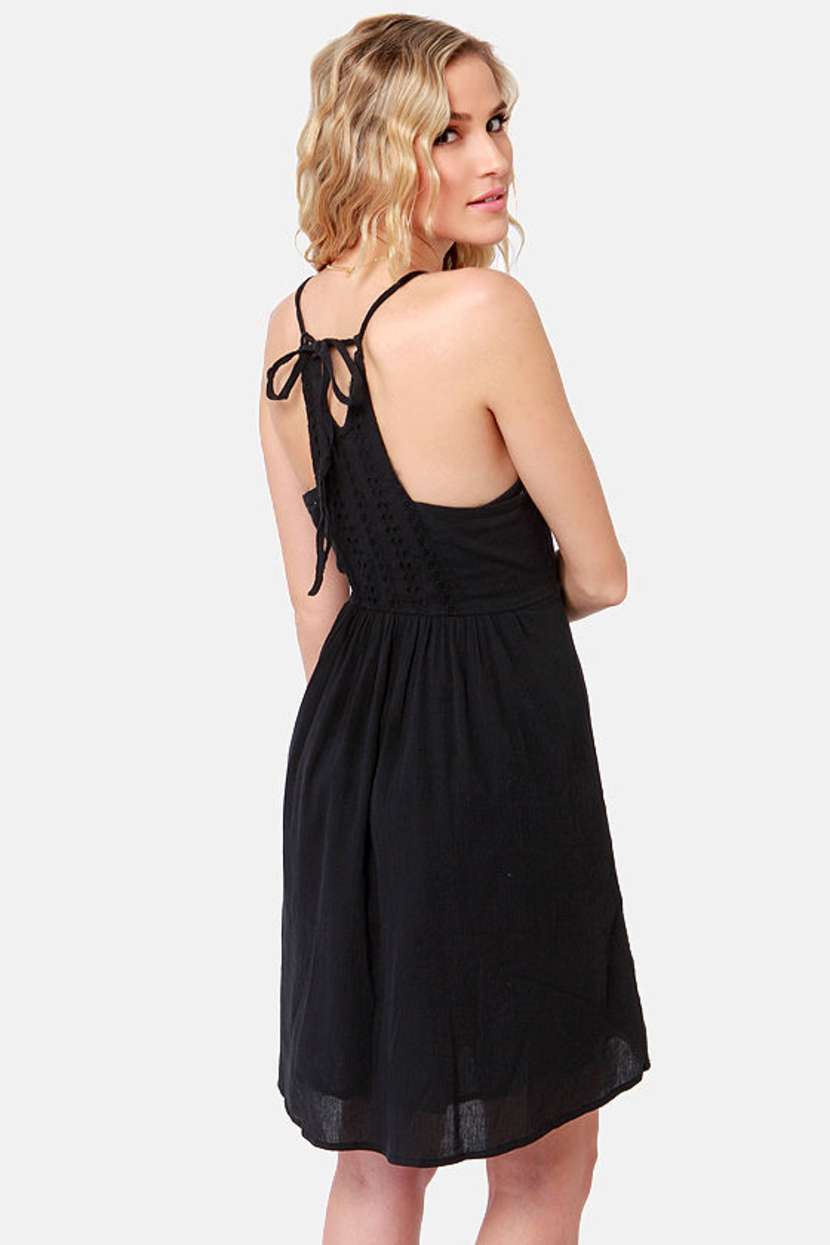 blue dress for baby girl Roxy Dress Black Leather