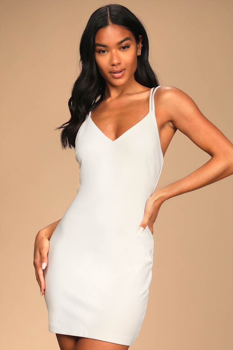 White Mini Dress - Strappy Mini Dress - Bodycon Mini Dress - Lulus White Mini Dress - Strappy Mini Dress - Bodycon Mini Dress - Lulus