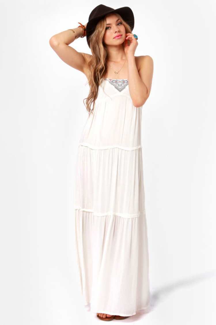 Quiksilver Chula Vista Dress - Ivory Dress - Maxi Dress - $74.50 - Lulus