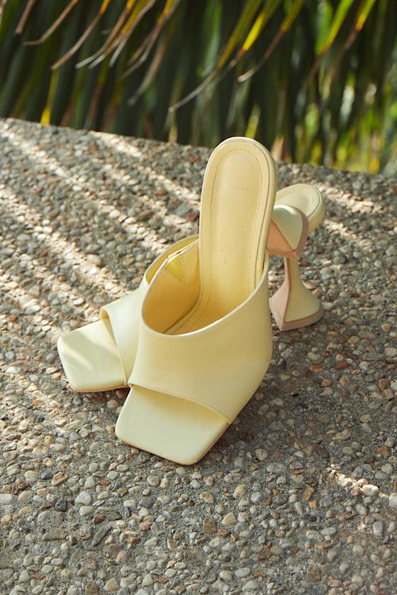 eaphi SQUARE TOE SHOES sand yellow