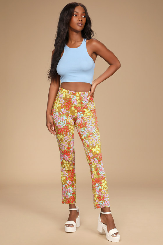 Billabong | Pants & Jumpsuits | New Billabong Cool Wip Floral Crop Back At  It Wideleg Pants Various Sizes | Poshmark
