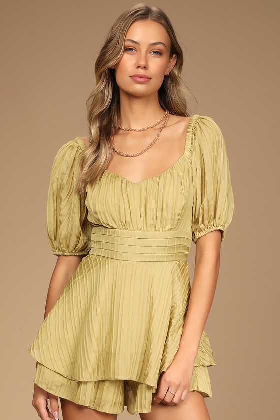 lime green romper