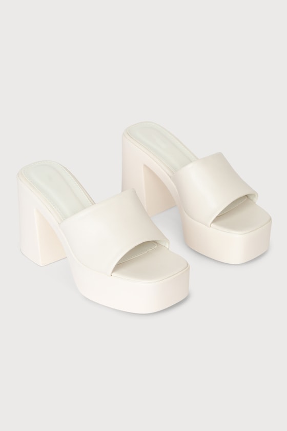 Buy LUNA BLU Cream Pump Heel Shoes from Westside