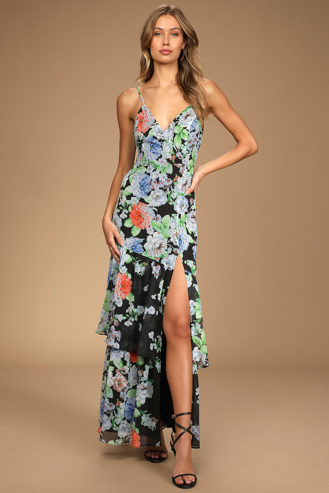 Blue Asymmetrical Sexy Wedding Guest Dress for Tropical Wedding, Greece Wedding, Fall Wedding