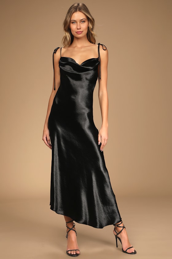 Asymmetric Metallic Lace Tie Strap Two-Piece Dress