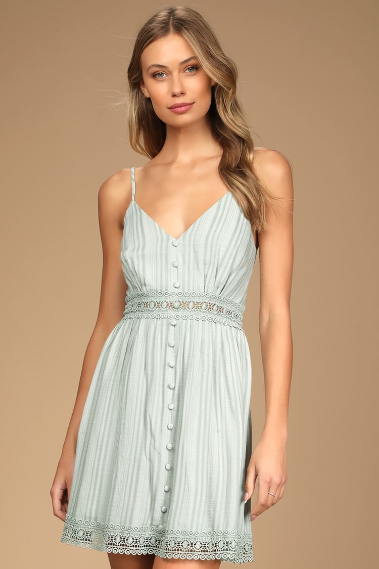 Sunny Sage Mini Dress