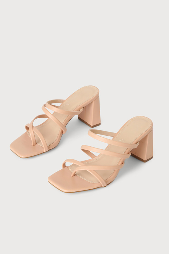 Slide Block Sandals - Lulus