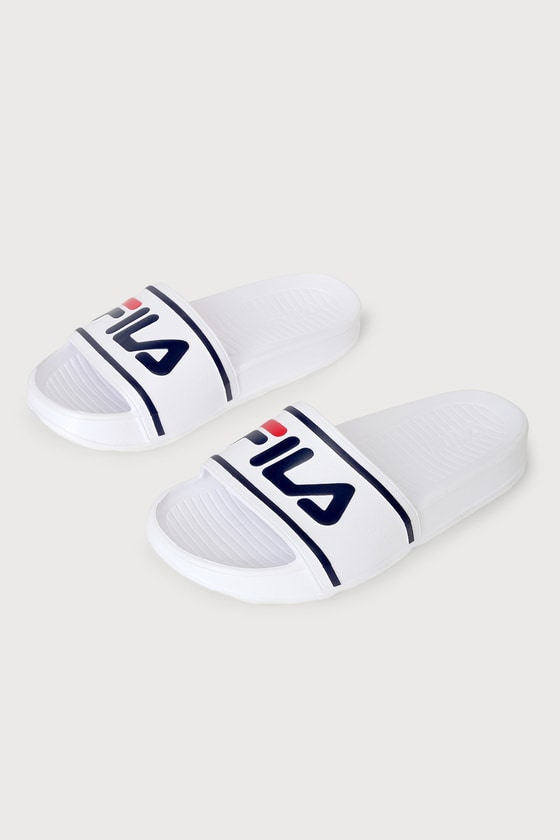 Sleek Slide ST White Slide Sandals