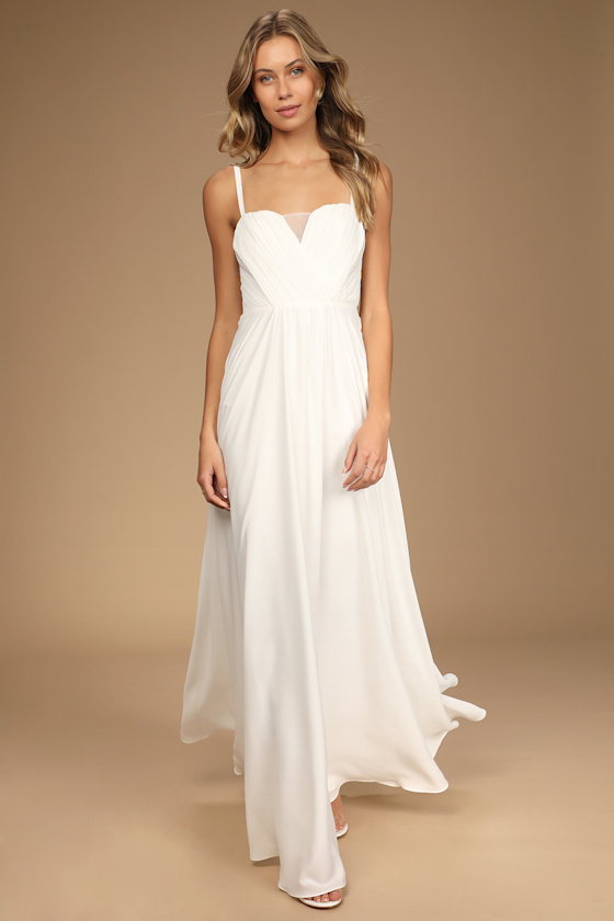 Vow and Forever Ivory Sleeveless Maxi Dress 2