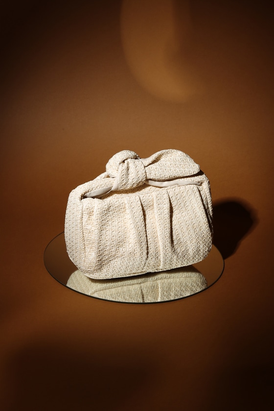 Natural Clutch Bag - Woven Bag - Knot Handle Bag - Clutch - Lulus