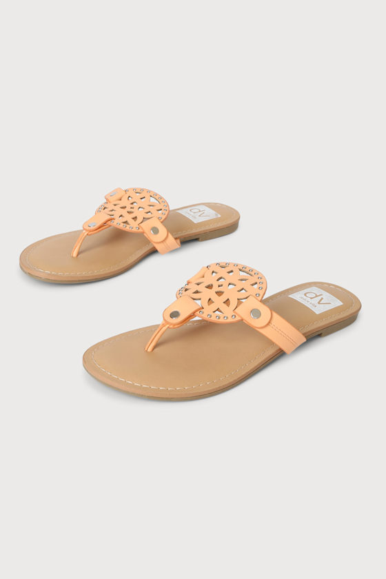 Gotie Coral Studded Thong Flat Sandals 3
