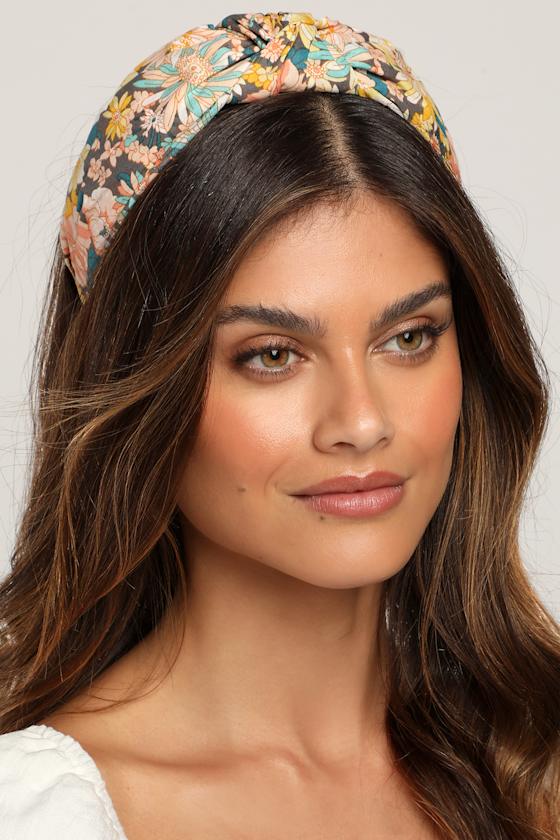 Shiraleah Knotted Floral Print Headband Hair Band Knot Band Lulus
