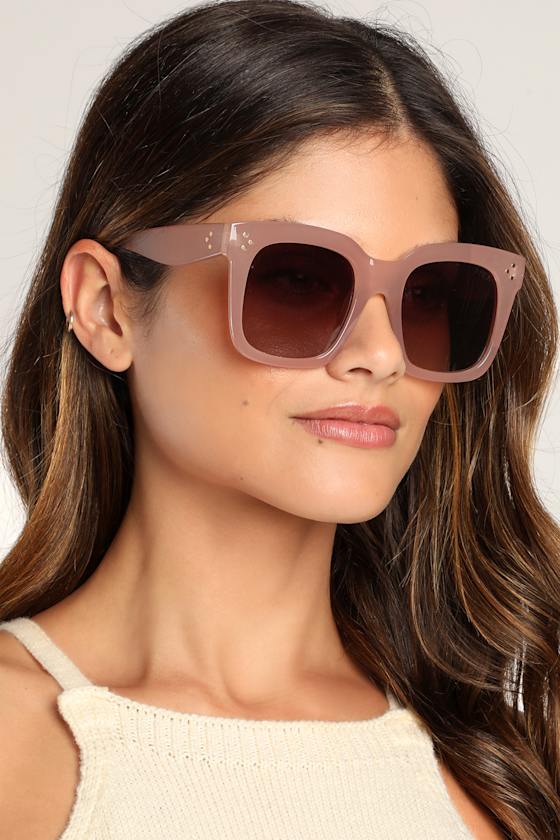 Waverly Pink Oversized Sunglasses 1