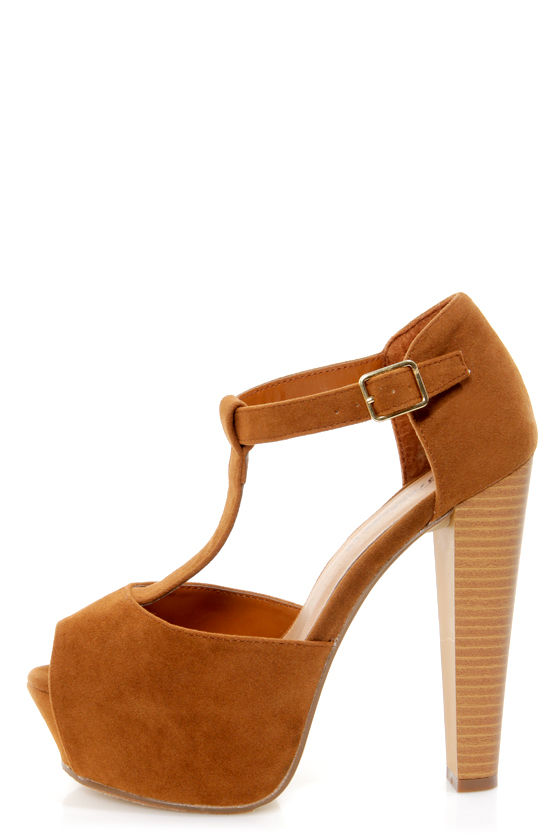 t strap open toe heels