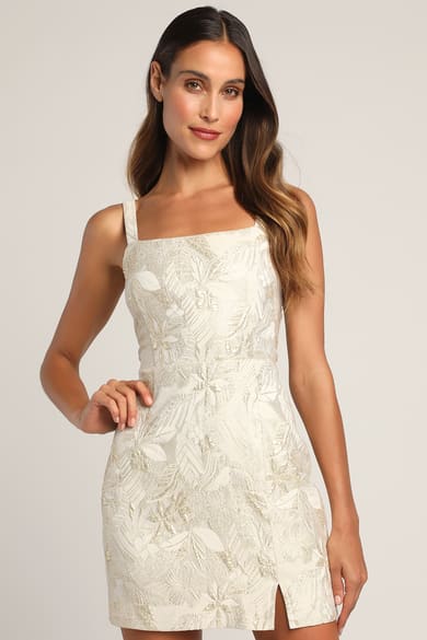 Ivory Lace Bodycon Cocktail Dress, Cute Ivory Lace Dress Online