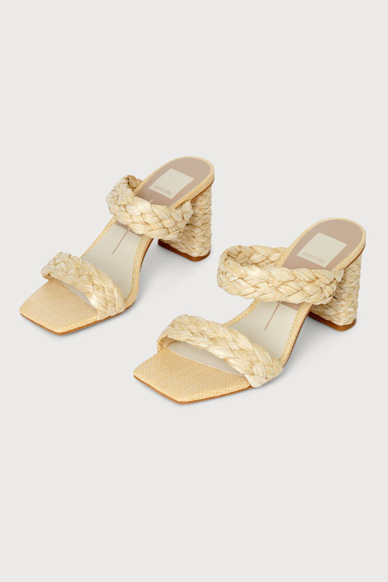 Dolce Vita Paily - Raffia Woven Heels 