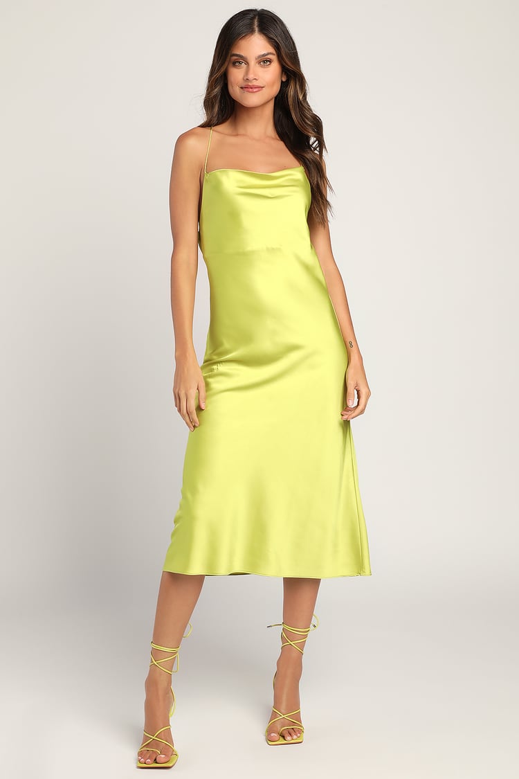 Accessorizing the Green Satin Dress