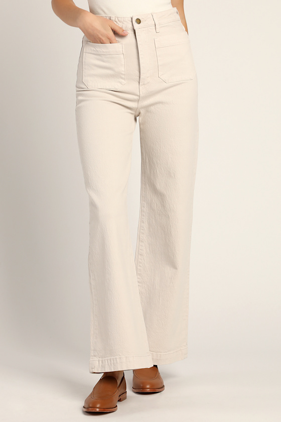 Sailor Jeans - Ivory Denim Pants 
