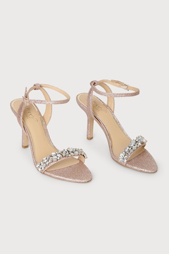 Badgley Mischka Ojai - Rose Gold Heels 