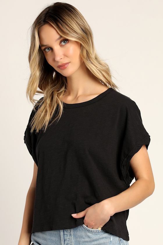 You Rock Black Oversized Tee 2