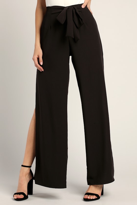Going Places Black Wide-Leg Pants 6