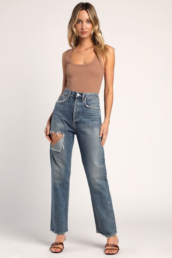 Cut Out For This Brown Ribbed Cropped Tank Top 3