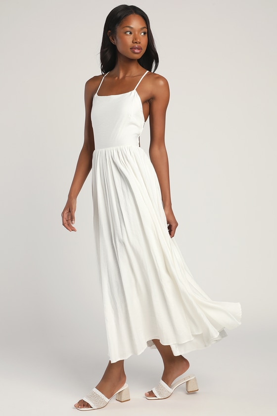 Tie up maxi dress clearance