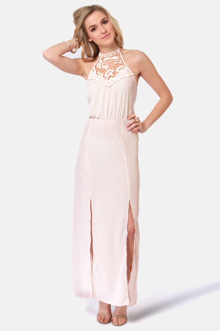 Sexy Cream Dress - Maxi Dress - Halter Dress - $46.00 - Lulus Sexy Cream Dress - Maxi Dress - Halter Dress - $46.00 - Lulus