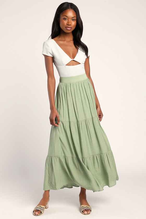 Buy Long Skirt  Boho Skirt  Maxi Skirt  Lime Green Skirt  Full Online  in India  Etsy