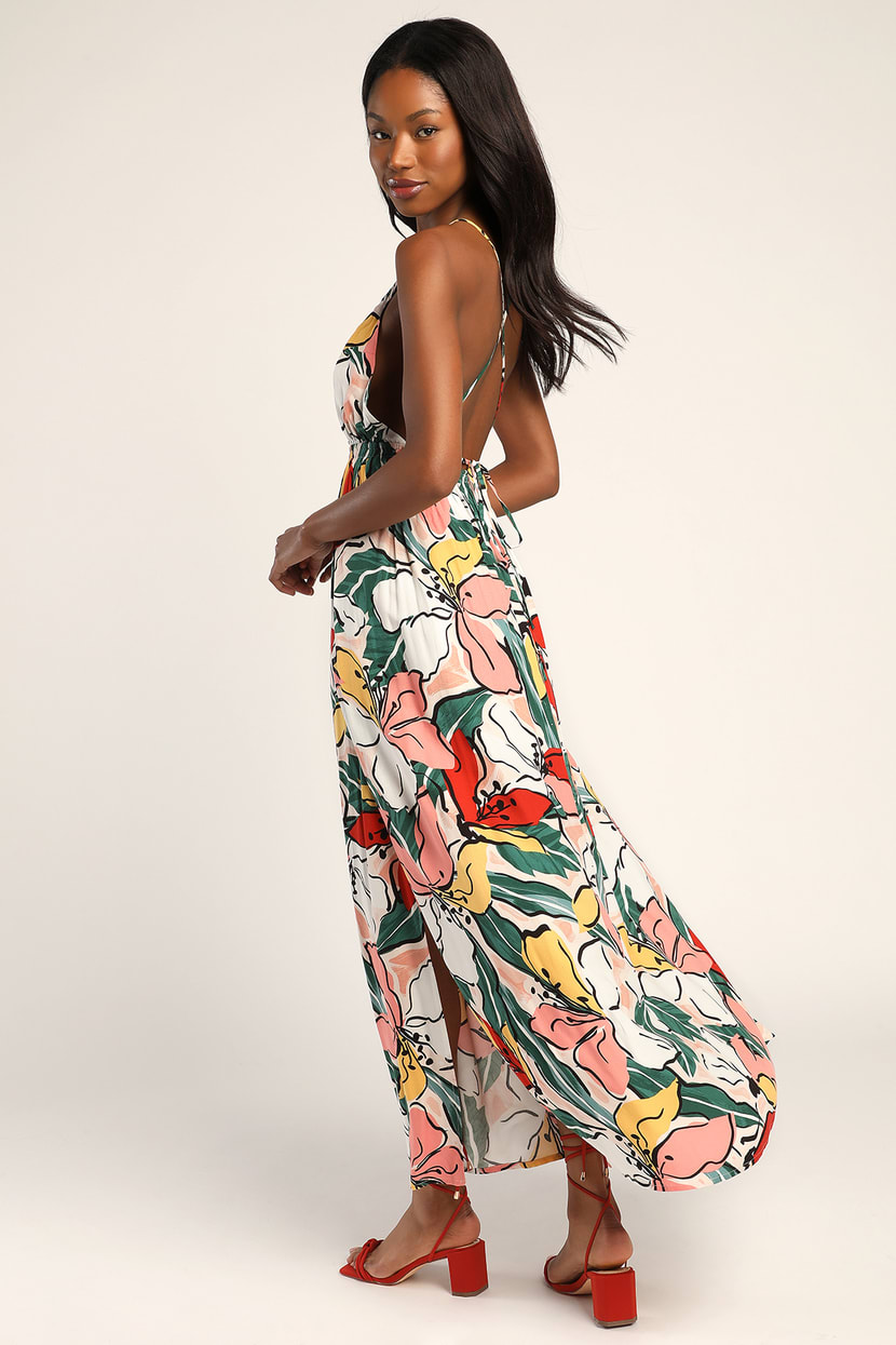 tropical dresses maxi