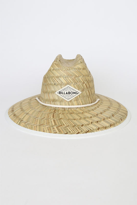 Tipton Beige and White Straw Lifeguard Hat 3