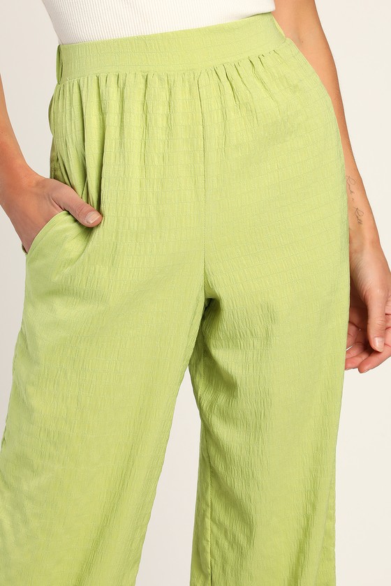 Washable 100 Percent Linen Green Colour Casual Wear Straight Pant Ladies  Trousers at Best Price in Karur | Master Linens Incorporation