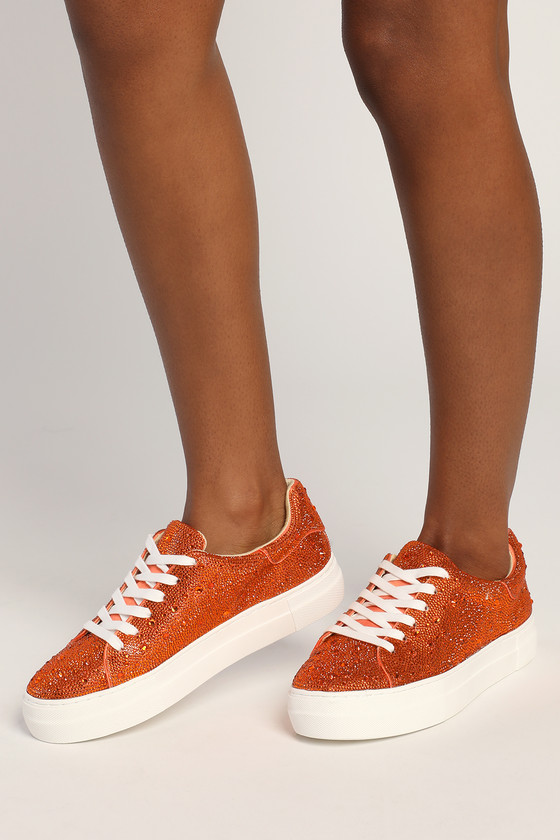 betsey johnson sidny rhinestone platform sneaker