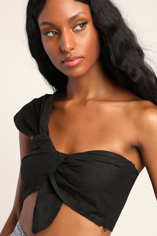 Like It or Knot One Shoulder Bra Top