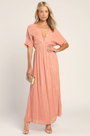 green emerald velvet dress Plus Size Dolman Sleeve Warp Maxi Dress | Daily Party Wear