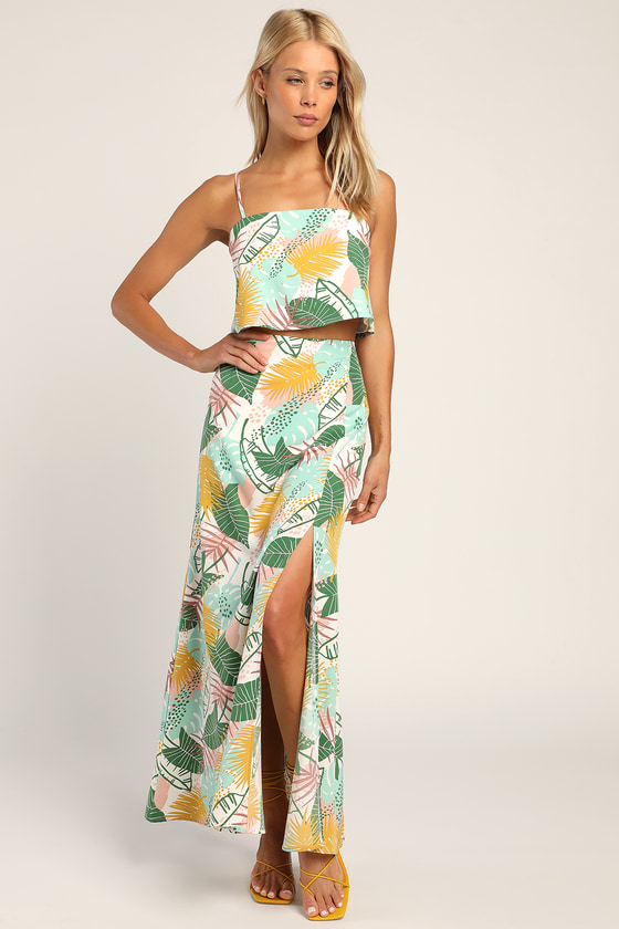 Tropical Print Skirt - Tropical Print Set - Summer Set - Skirt - Lulus