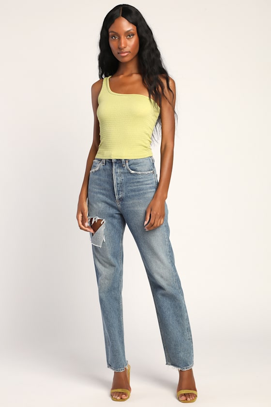 green smock top