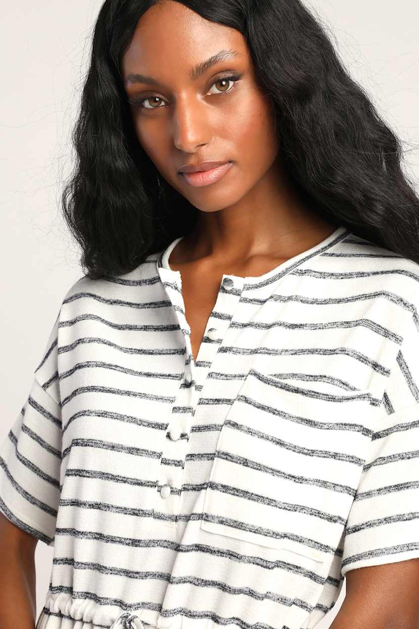 Striped Dress - Black and White Dress - Casual Dress - Day Dress - Lulus
